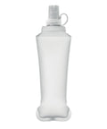 BITER salokāma TPU ūdens pudele 500 ml baltā krāsā ar apdruku, prezentreklāma