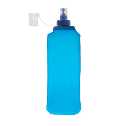 BITER salokāma TPU ūdens pudele 500 ml tirkīza krāsā ar logo apdruku