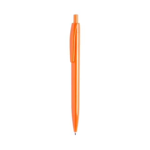 Pildspalva ar zilu tinti un logo – modelis BLACK oranža