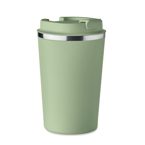 Gaiši zaļa BRACES termokrūze ar logo 350 ml