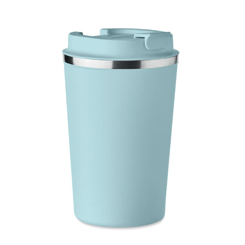 Gaiši zila BRACES 350 ml termokrūze ar logo
