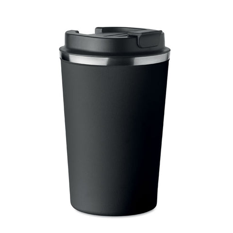Melna BRACES 350 ml termokrūze ar lāzergravējumu un logo