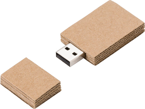 BRIL 16 GB kartona USB Flash Drive ar logo apdruku