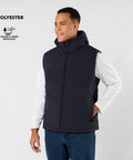 veste BROOKE ar kapuci un logo apdruku priekšpusē un personalizāciju navy