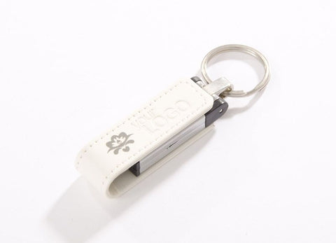 BUDVA metāla USB Flash Drive ar PU ādas imitācijas apdari
