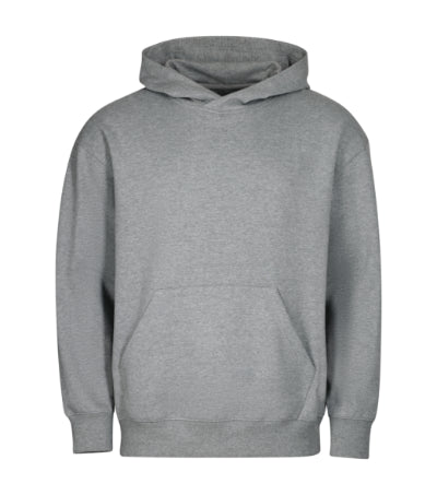 Unisex hūdijs Chill pelēkā krāsā ar logo, personalizāciju un apdruku