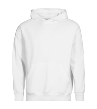 Unisex hūdijs Chill baltā krāsā ar personalizāciju, logo un izšuvumu