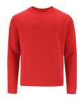 COSMOSS silts džemperis ar mīkstu brushed fleece audumu sarkans