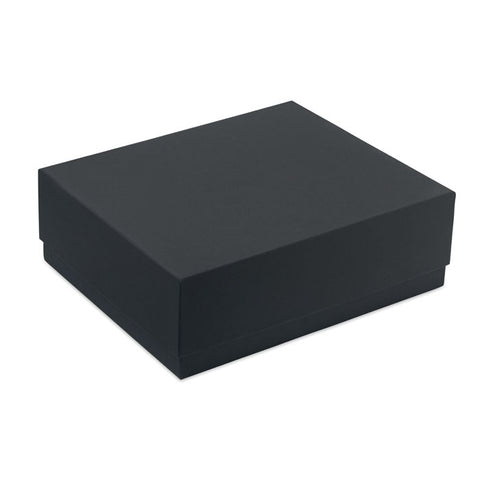 dāvanu kaste ar logo melna premium iepakojums