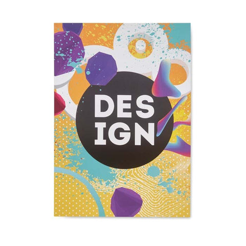 A5 piezīmju grāmata DESIGN ar laminētiem mīkstajiem vākiem un personalizētu vāka dizainu