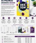 Personalizēta A5 piezīmju grāmata DESIGN ar mīkstajiem vākiem, logo apdruku un FSC sertificētu papīru