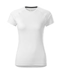 Slim fit sporta T-krekls ar logo druku – DESTINY balts