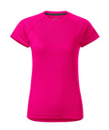 Slim fit sporta T-krekls ar logo druku – DESTINY rozā