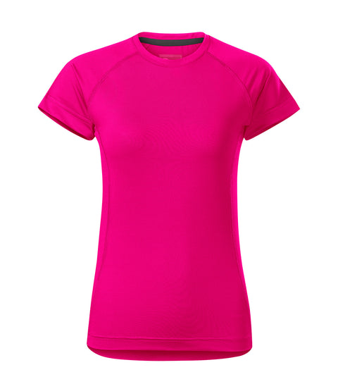 Slim fit sporta T-krekls ar logo druku – DESTINY rozā