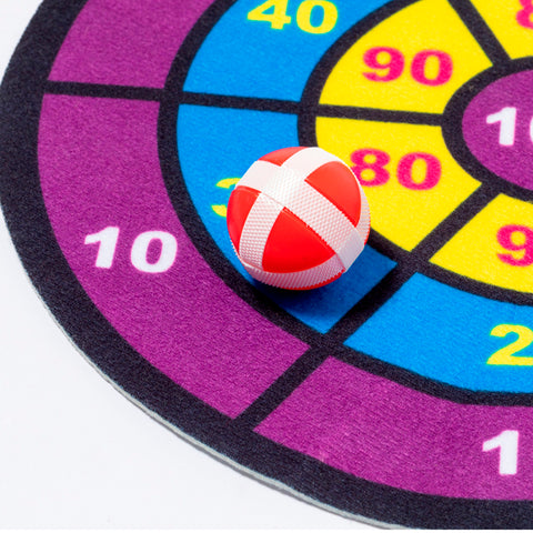 Mērķis ar punktiem un bumbiņām – dāvana ar logo Velcro