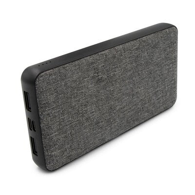 EDGAR RPET Power Bank 8000 mAh ar logo apdruku