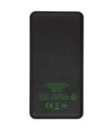 EDGAR RPET Power Bank ar priekšpusi no pārstrādāta RPET materiāla