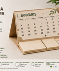 Personalizēts eko galda kalendārs ar līmlapiņām un uzņēmuma logo