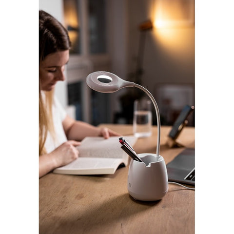 Elastīga galda lampa ASARS ar 3 gaismas režīmiem personalizējama ar logo druku