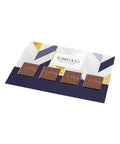 EMBOSSING šokolādes dāvanu iepakojums ar iegravētiem šokolādes gabaliņiem