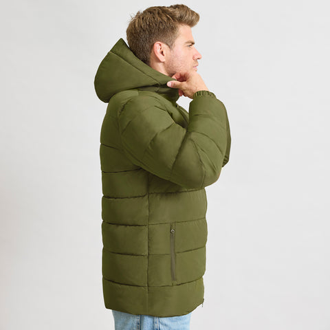 personalizēta parka EREN ar kapuci un uzņēmuma logo mugurā