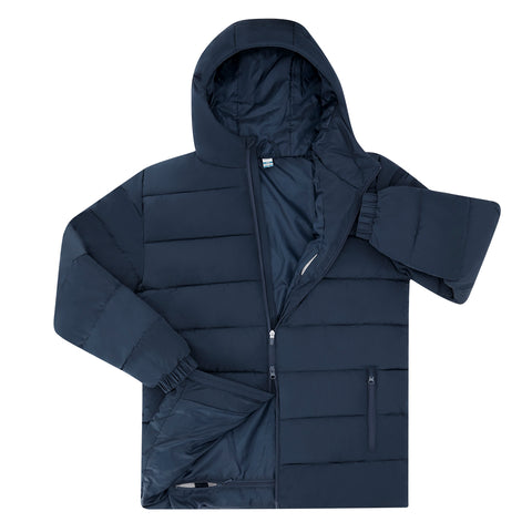 tumši zila parka EREN ar izšuvumu un personalizāciju uzņēmumiem