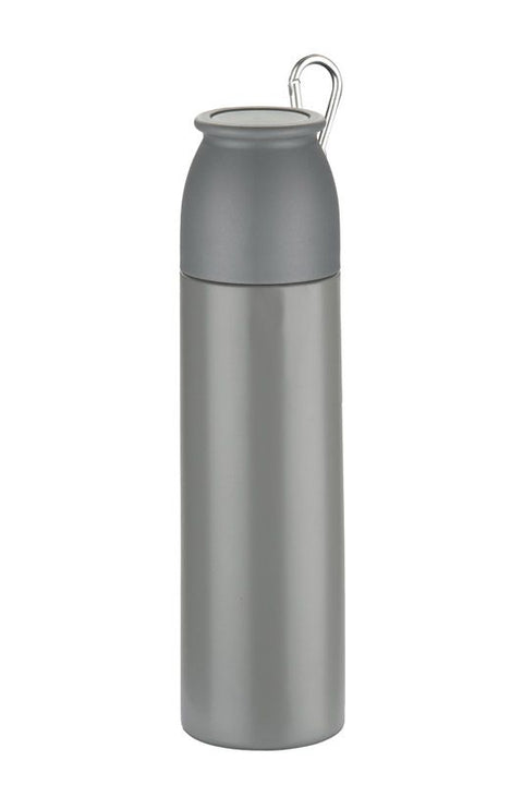 Sudraba FAZARI 500 ml termoss ar logo apdruku un karabīni