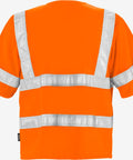 Fristads High Vis 500NV atstarojošā darba veste ar rāvējslēdzēju, oranža, mugurpuse
