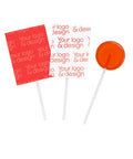 fruit ledenes ar logo uz kociņa personalizēts iepakojums