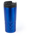 Ģeometriska termokrūze ar logo iespēju – 310 ml zila