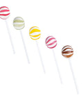 globe mini ledenes dažādas krāsas un garšas uz kociņa