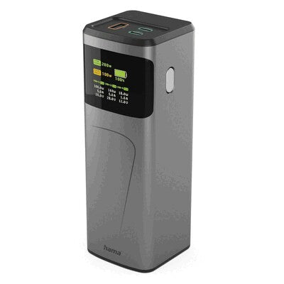 HAMA High Power Bank 24000 mAh 200W ar logo gravējumu