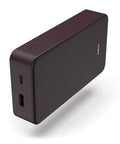 HAMA Power Bank 20000 mAh burgundijas krāsā ar logo apdruku