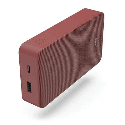 HAMA Power Bank 20000 mAh sarkanā krāsā ar personalizāciju