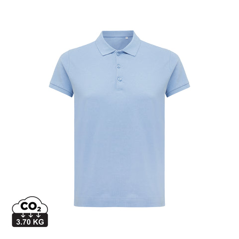Soft touch sieviešu polo krekls apdrukai vai personalizētam dizainam gaiši zils