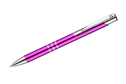 Elegantā pildspalva ar gravējumu uz korpusa violeta