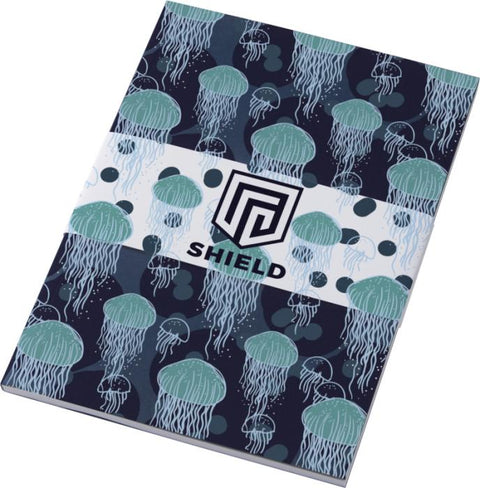 Personalizētas klades dizaina paraugi ar logotipu uz vāka
