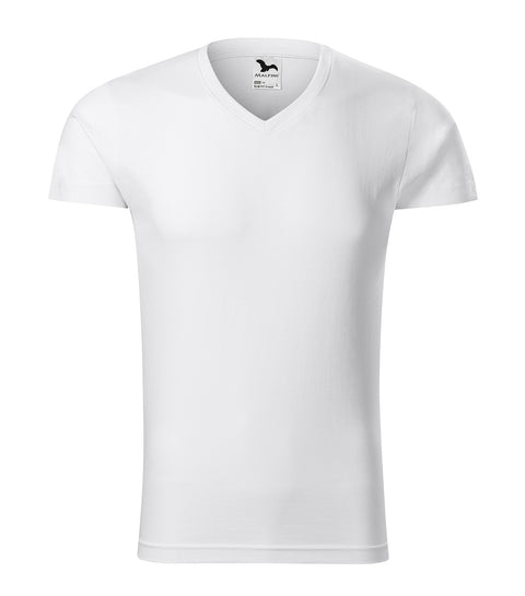 Kokvilnas T-krekls ar silikona apdari slim fit personalizējams ar apdruku vai izšūšanu