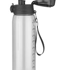 KOLTER ūdens pudele 900 ml ar logo apdruku un mērskalu, atvērts vāciņš