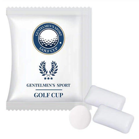 Košļājamā gumija blisterī ar personalizētu iepakojumu un logo