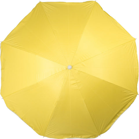 Lietussargs SUMMER ar 8 paneļiem un personalizētu apdruku dzeltens