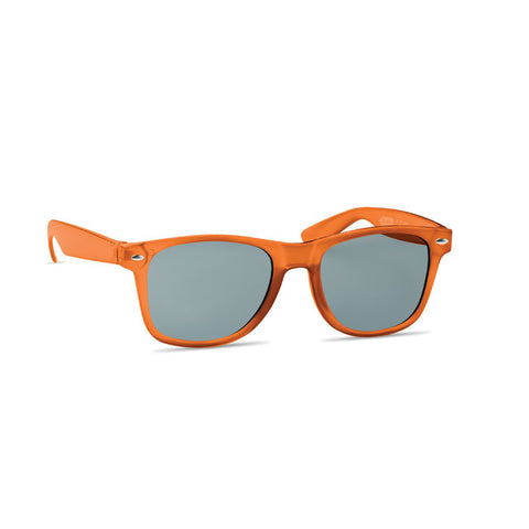 macusa saulesbrilles oranžas ar apdruku personalizētas