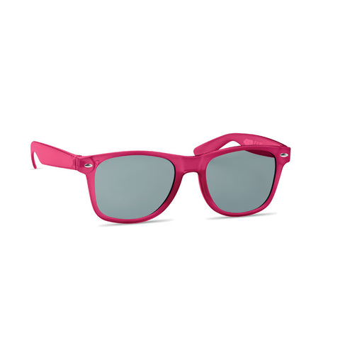 macusa saulesbrilles rozā ar logo personalizētas