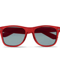 macusa saulesbrilles sarkanas ar apdruku uv400