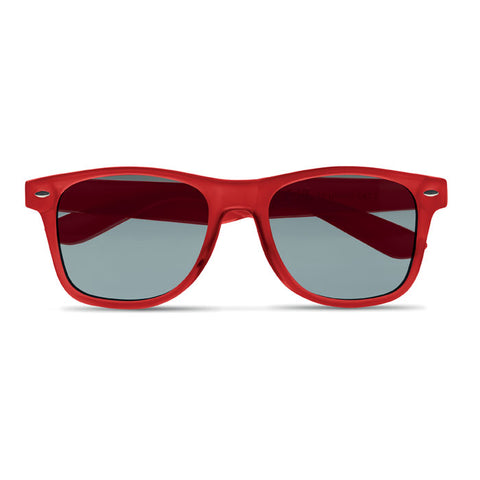 macusa saulesbrilles sarkanas ar apdruku uv400
