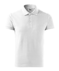 Balts Malfini vīriešu polo krekls ar izšuvuma iespēju