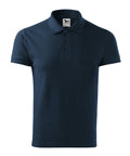 Tumši zils Malfini vīriešu polo ar izšuvumu