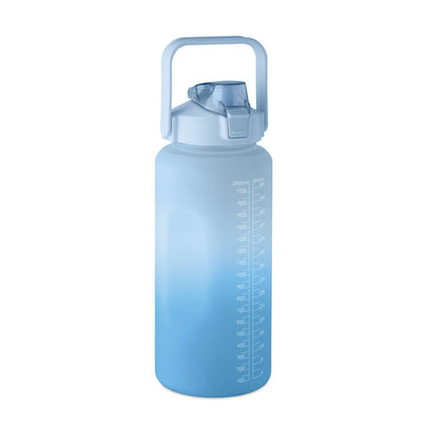 MAX 2000 ml ūdens pudele zilā krāsā ar logo apdruku