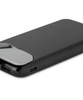 MING-PRO 10000 mAh melna power banka ar USB-C un USB-A pieslēgvietām