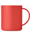 Sarkanā MONDAY atkārtoti lietojama krūze ar apdruku un personalizētu logo